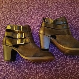 Black booties size 8